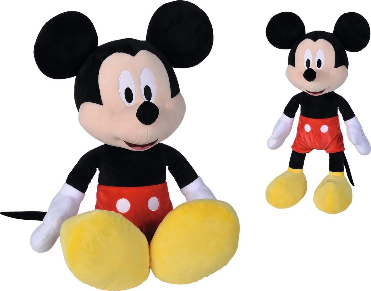 Disney - Mickey Mouse - Refresh Core - 43 cm - Pluche - Alle leeftijden - Knuffel van Simba in Zwart – productfoto