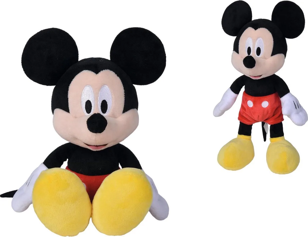 Disney - Mickey Refresh Core - 20cm - Knuffel - Pluche von Simba in Schwarz – Produktfoto
