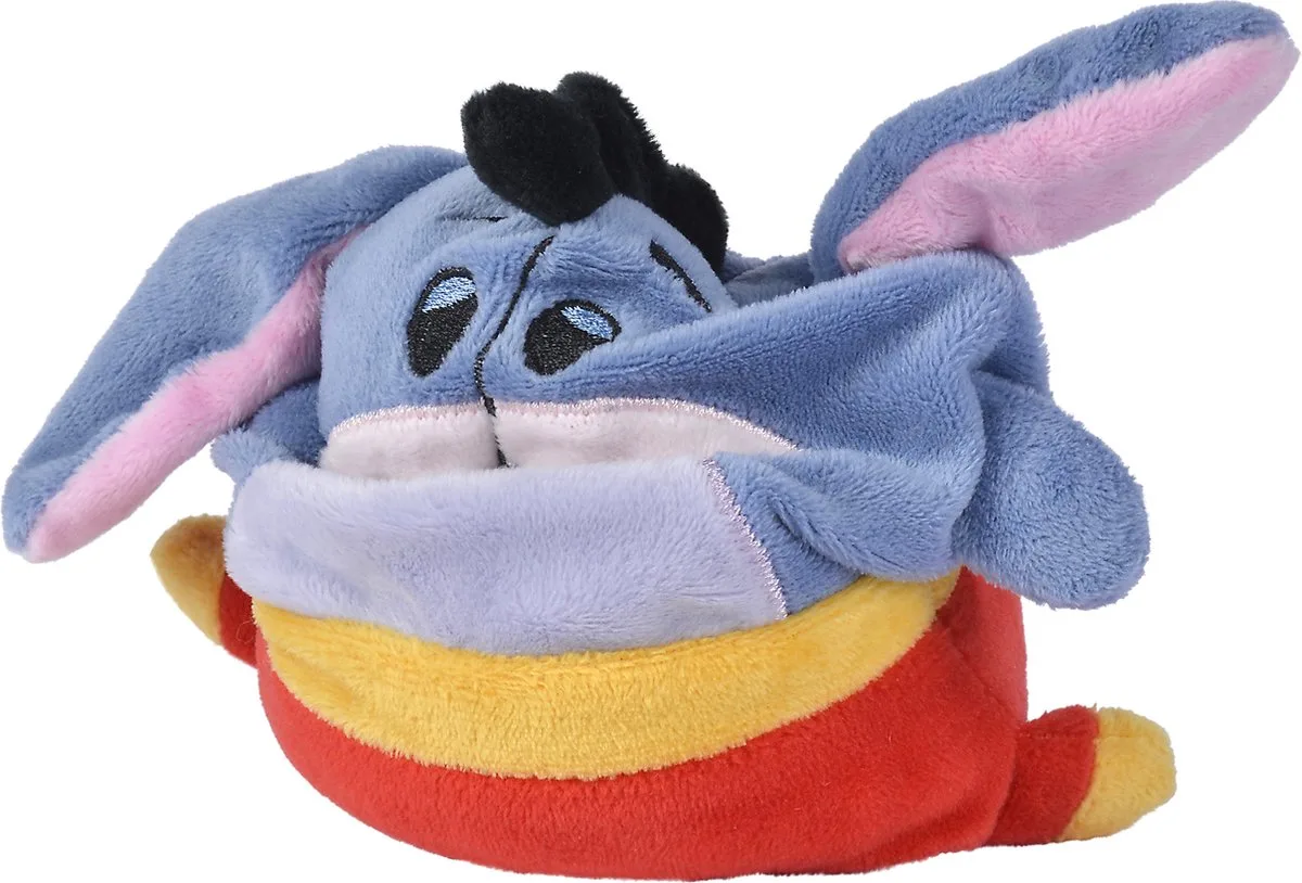 Disney - Winnie de Poeh & Iejoor Omkeerbaar 8cm - Geel/Grijs - Pluche - Knuffel från Simba i Gul, Grå – produktbild
