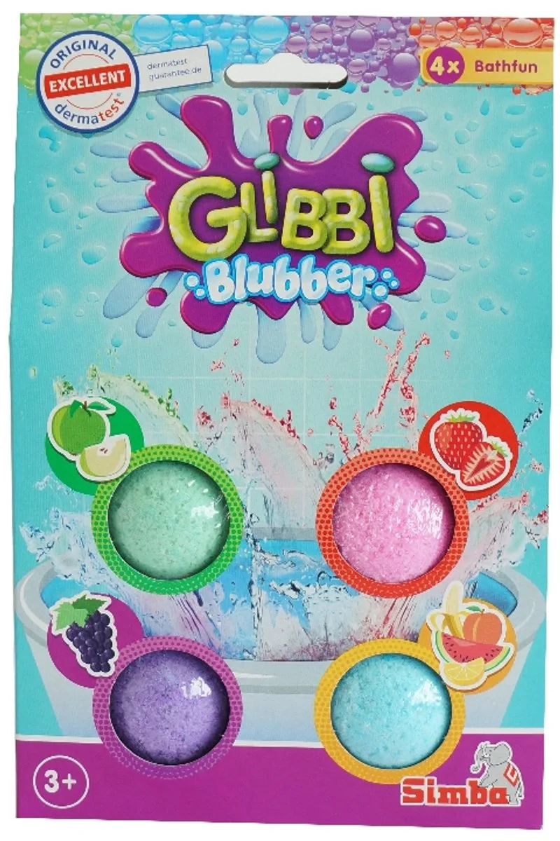 Glibbi Blubber - Badspeelgoed - Slijm voor in bad - vanaf 3 jaar - dermatologisch getest de Simba en Multicolore – photo du produit