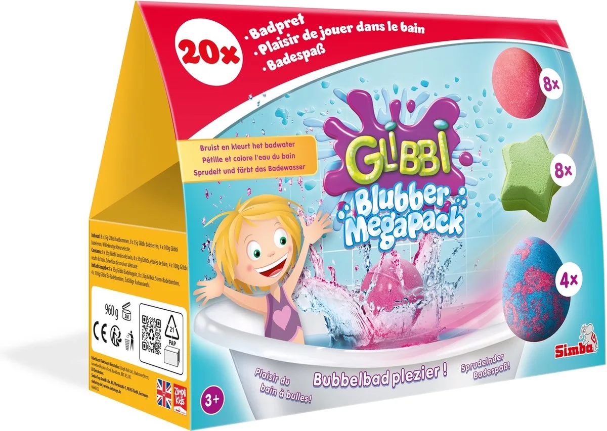 Glibbi Blubber Mega Pack - Zimpli Kids - Badspeelgoed van Simba in Groen – productfoto