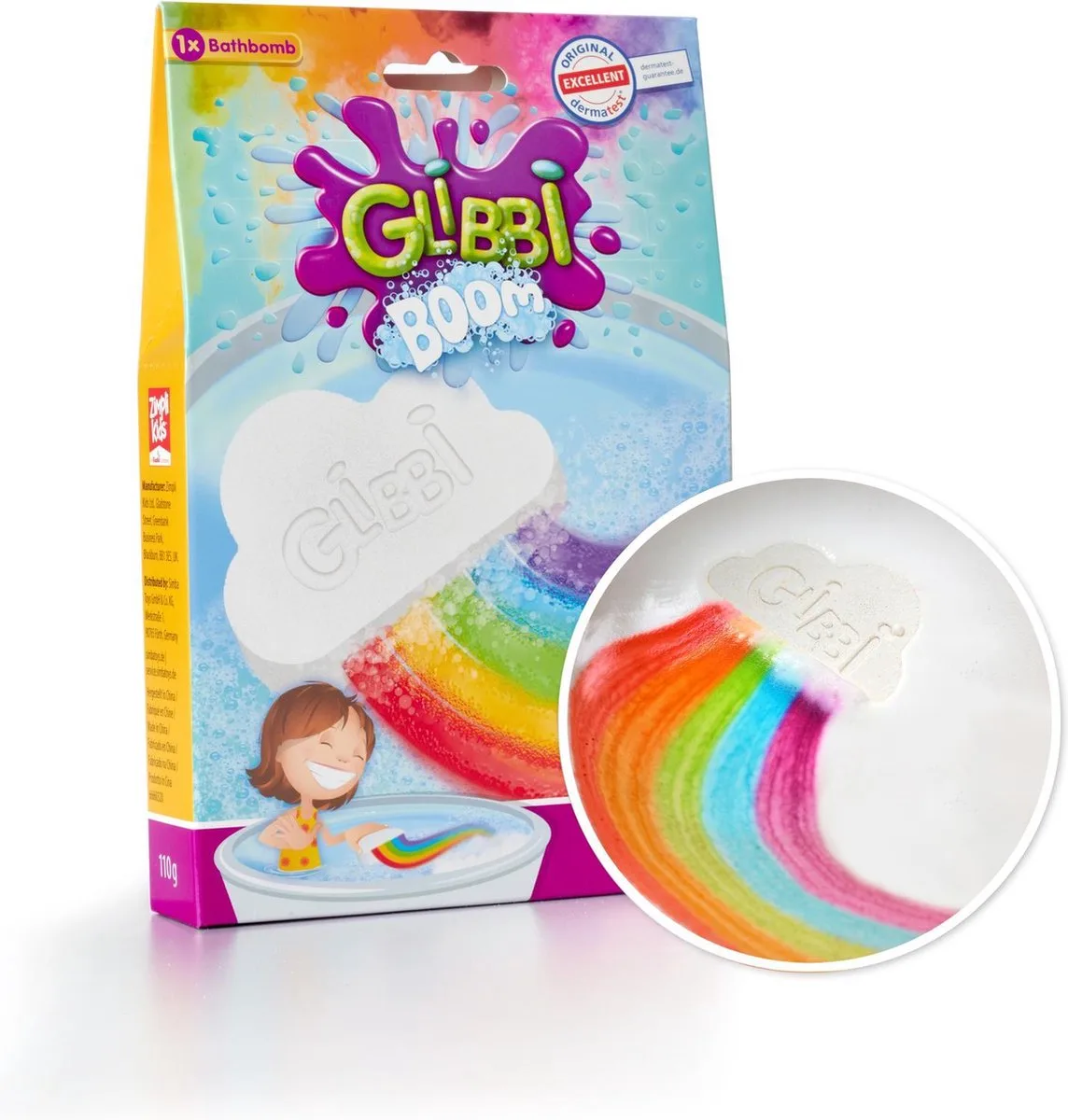 Glibbi Boom Regenboog - Badbom - vanaf 3 jaar - dermatologisch getest van Simba in Meerkleurig – productfoto