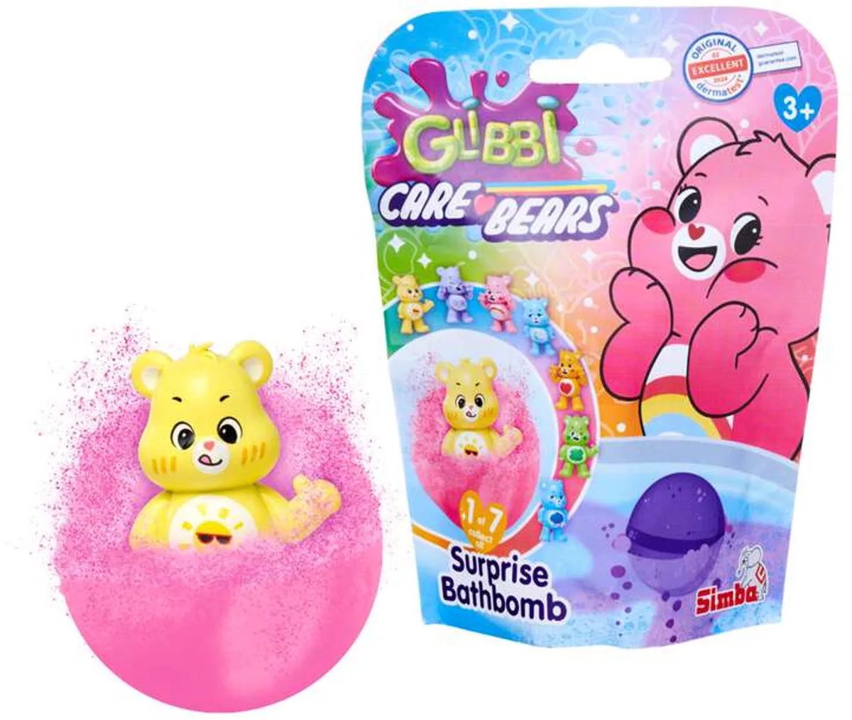 Glibbi Troetelbeertjes Verrassings Bathbomb - Badspeelgoed de Simba en Multicolore – photo du produit