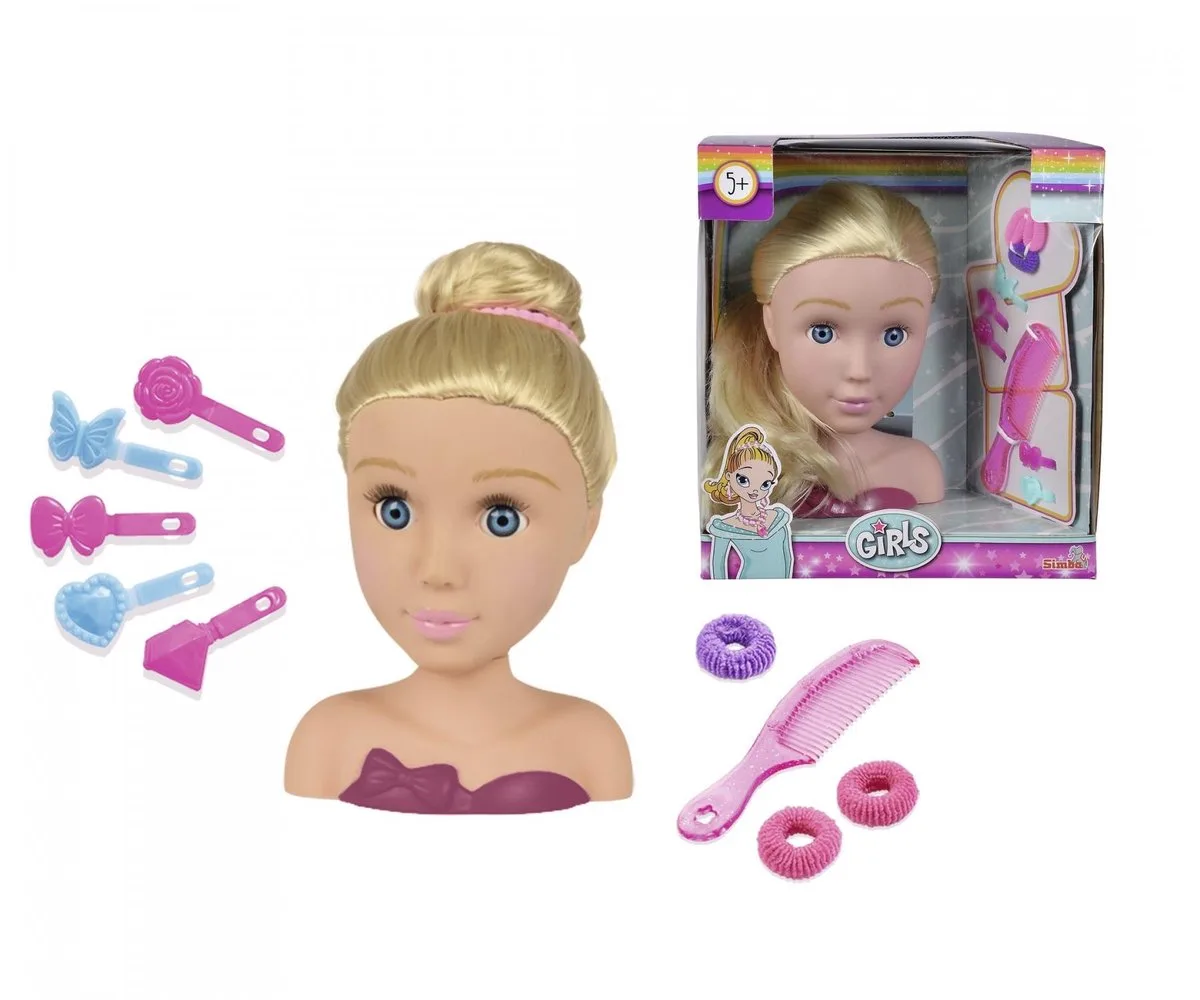 Kaphoofd - My Girl Styling Head by Simba in Multicolour – product photo