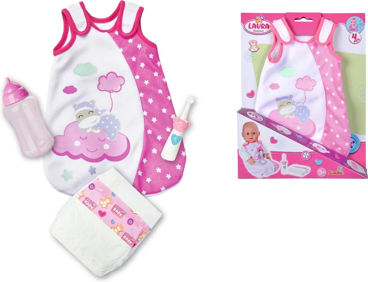 Laura Bedtime Accessories Set fra Simba i Flerfarvet – produktbillede