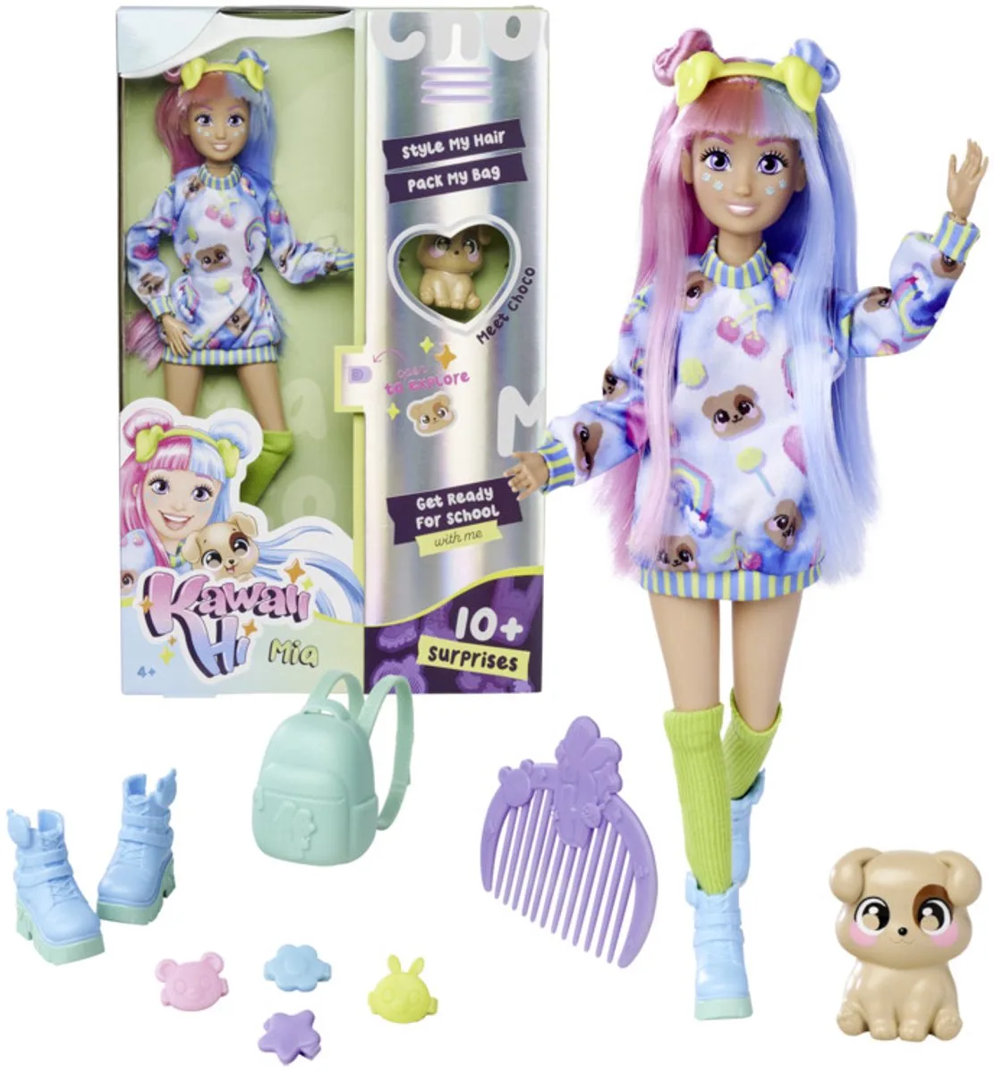 Majorette - Modepop Kawai Hi Mia - accessoires en dier inbegrepen by Simba in Multicolour – product photo