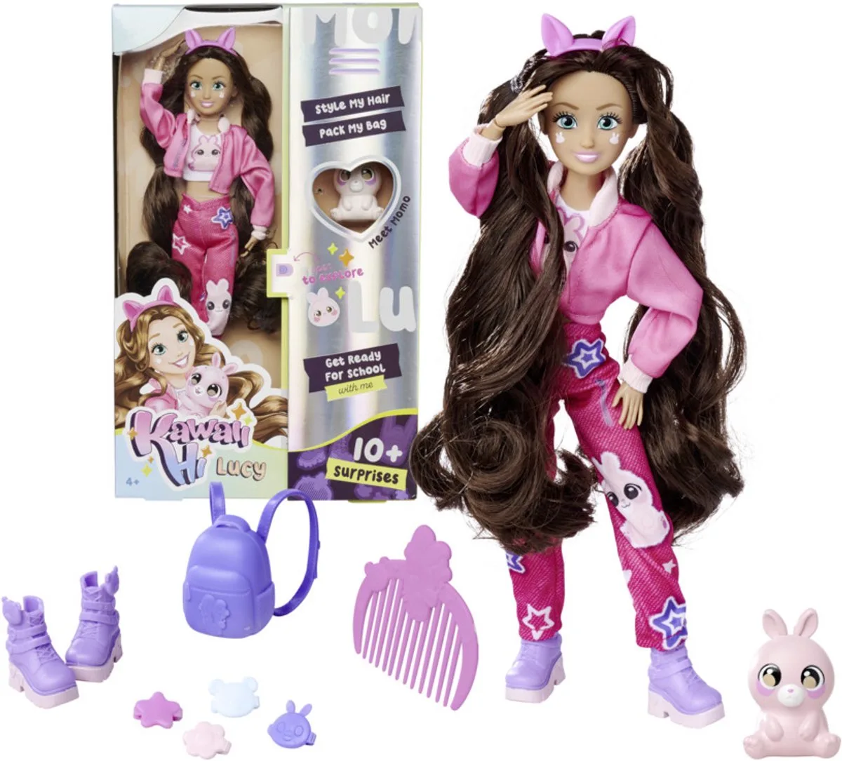 Modepop Kawaii Hi Lucy - tal van accessoires en dier de Simba en Violet – photo du produit