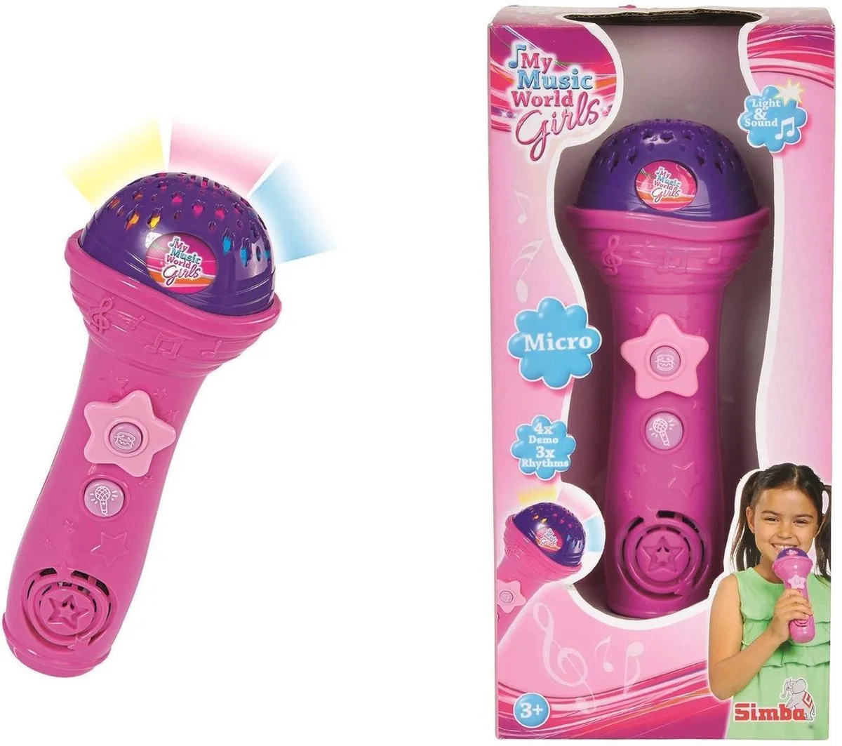 MMW Girls Shining Micro von Simba in Rosa – Produktfoto