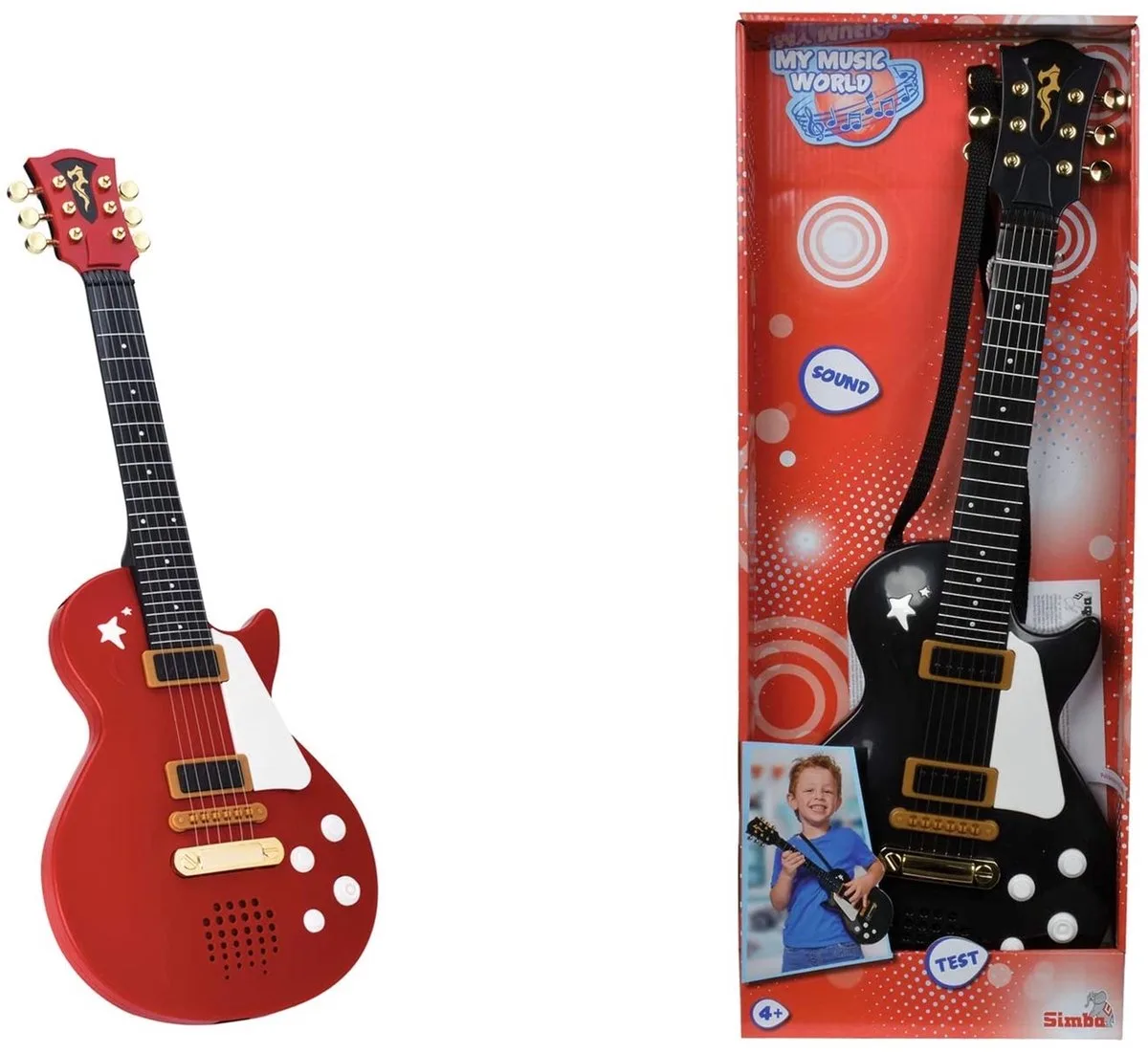 My Music World - Rockgitaar (56cm) de Simba en Rouge – photo du produit