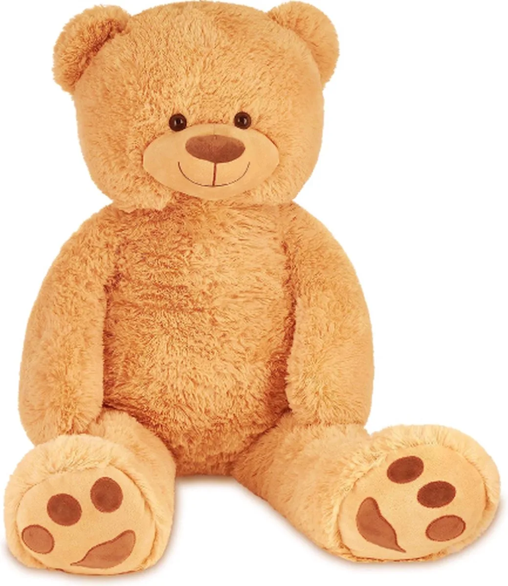 Nicotoy Beer RECYCLED - Speelgoed - 100 cm - Pluche - Alle leeftijden - Knuffel de Simba en Marron – photo du produit