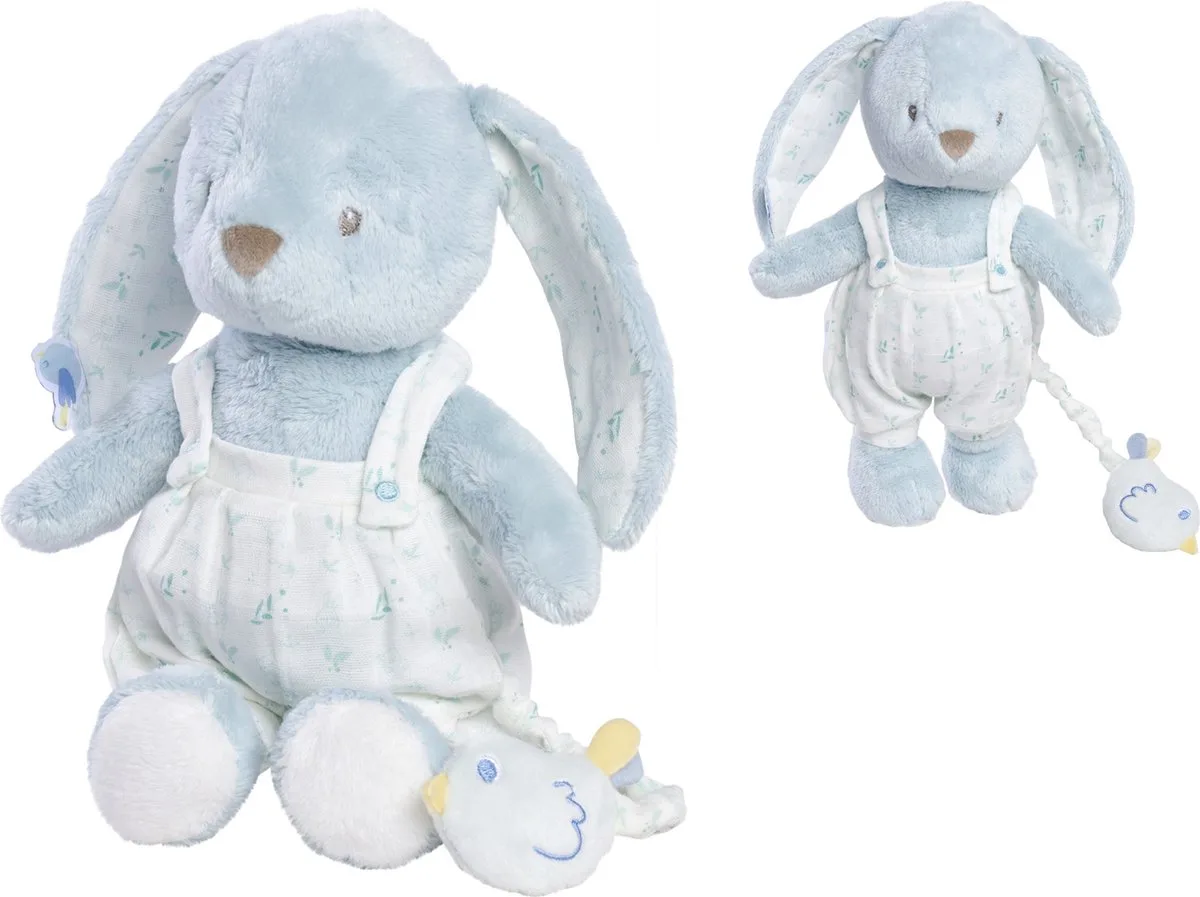 Nicotoy - Louis Plush Blue Musical - Knuffel - Konijn - Pluche - Muziek - Vanaf 0 m von Simba in Blau – Produktfoto
