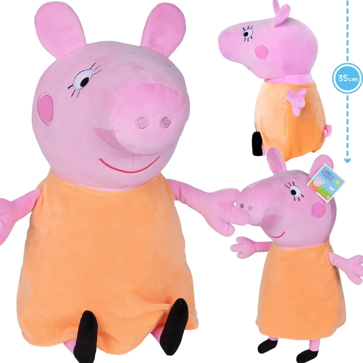 Peppa Pig Mama Pig, 35cm - Knuffel fra Simba i Lyserød – produktbillede