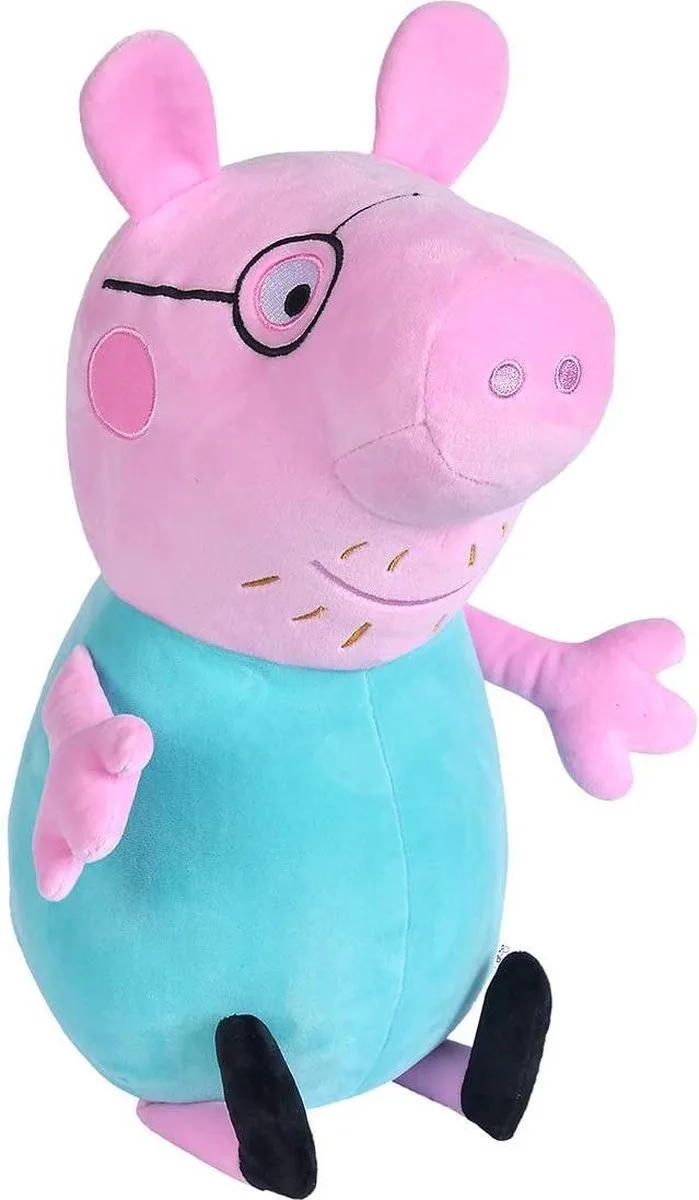 Peppa Pig Papa Junior 37 Cm - Knuffel by Simba in Pink – product photo