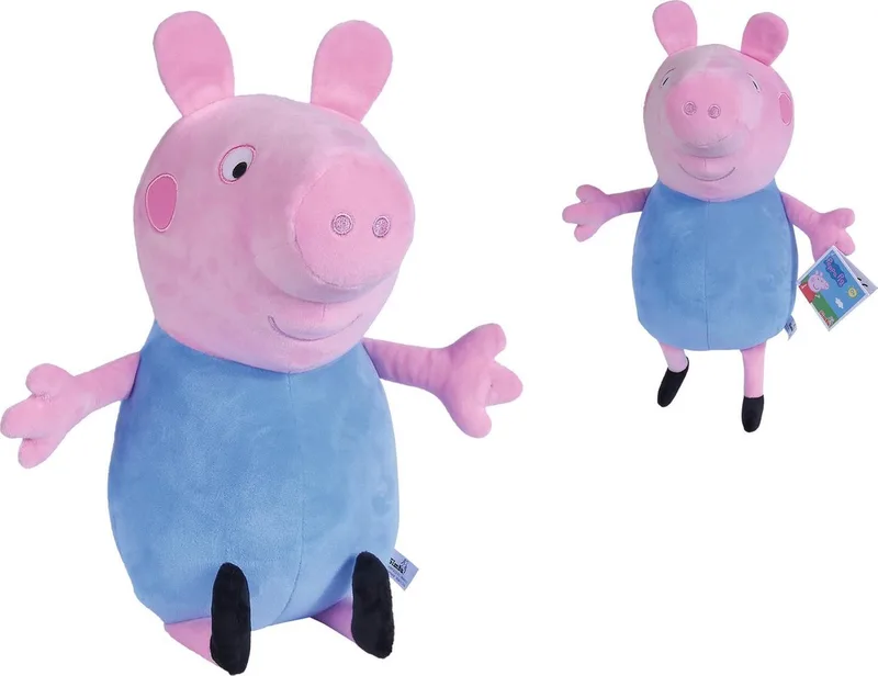 Peppa Pig Plush George, 31cm de Simba en Bleu – photo du produit