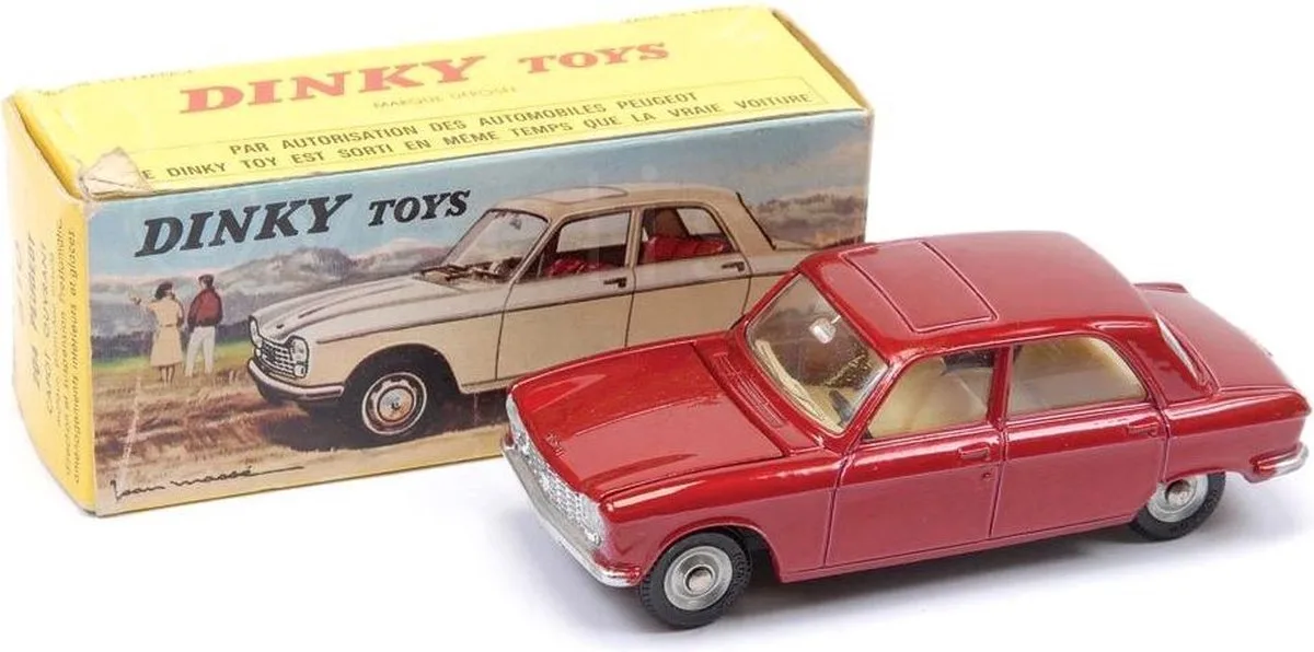 Peugeot 204 darkred metallic 1:43 van Simba in Darkred metallic – productfoto