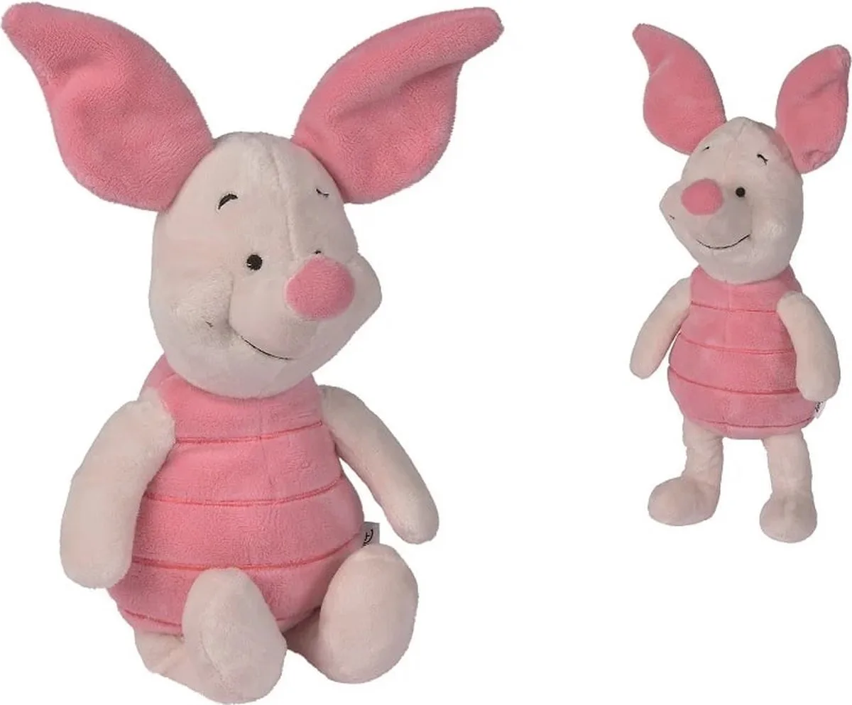 Piglet 25cm - Disney Knuffel - Winnie the Pooh Knuffel fra Simba i Flerfarvet – produktbillede