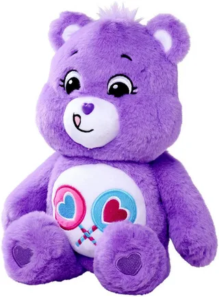 Pluche Care Bears - Share Bear 35cm BOX van Simba in Paars – productfoto 2 van 5