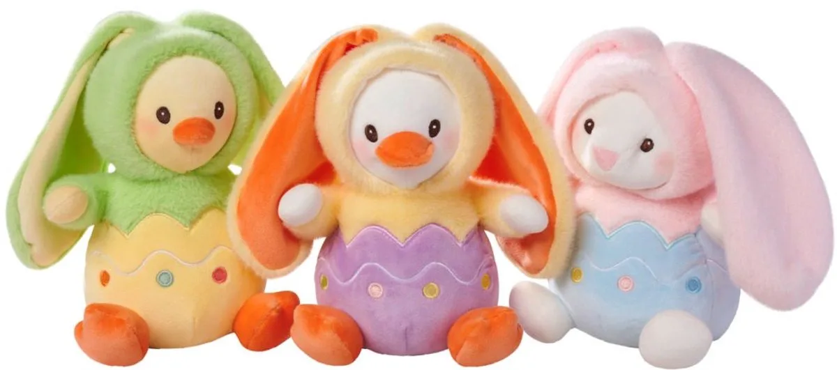 Pluche in ei & konijntjes capuchon 20 cm från Simba i Flerfärgad – produktbild