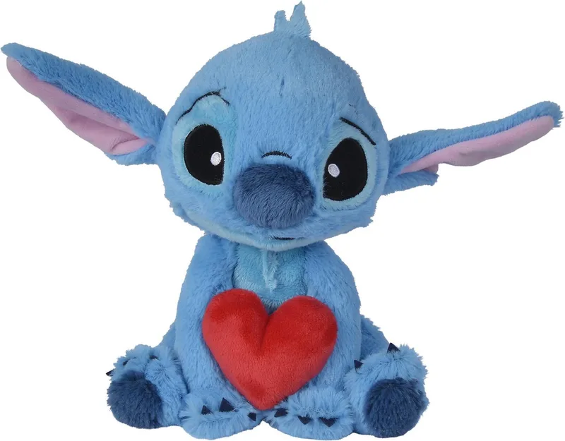Plush Disney - Knuffel Stitch holding heart (25cm) - Pluche Lilo & Stitch van Simba in Meerkleurig – productfoto