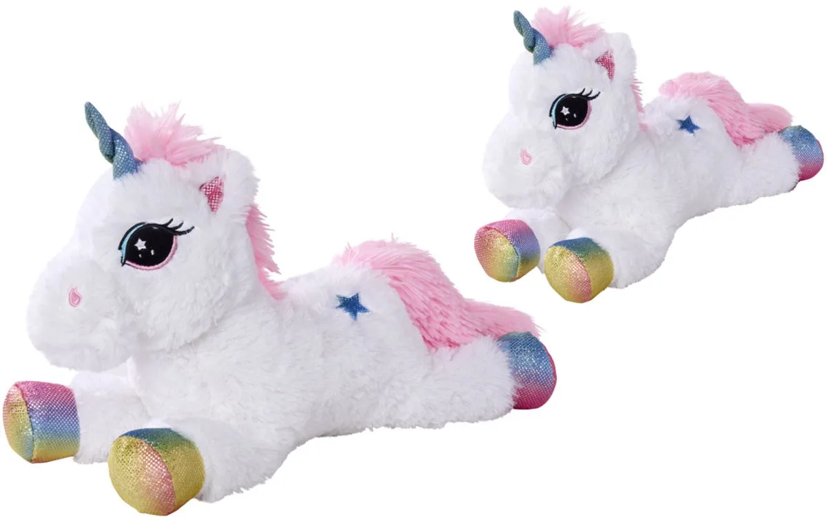 Plush - Knuffel Eenhoorn - Pluche - 40cm - liggend by Simba in Regenboog – product photo