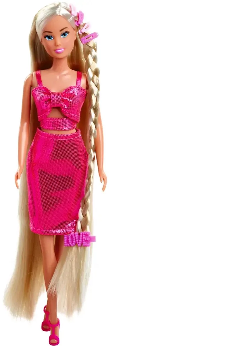pop Steffi Love Dream Hair met accessoires en lang haar. fra Simba i Flerfarvet – produktbillede