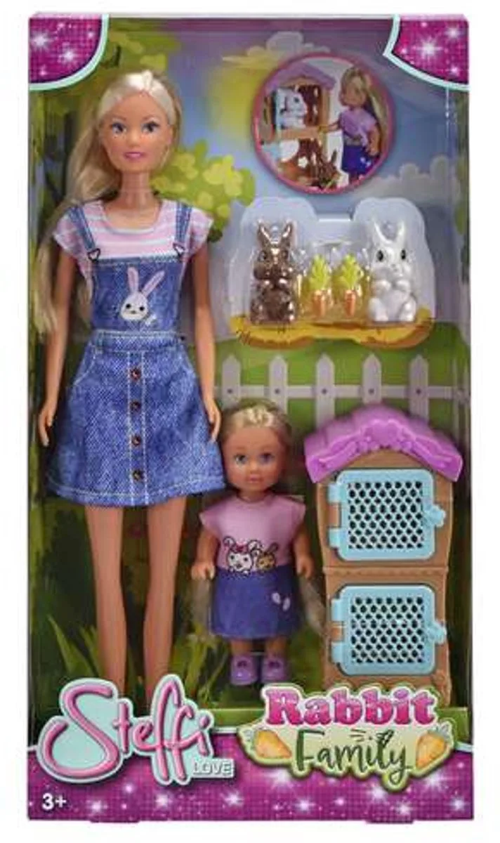 Pop Steffi Love En Evi Family Bunnies Roze - 105733667 fra Simba i Flerfarvet – produktbillede
