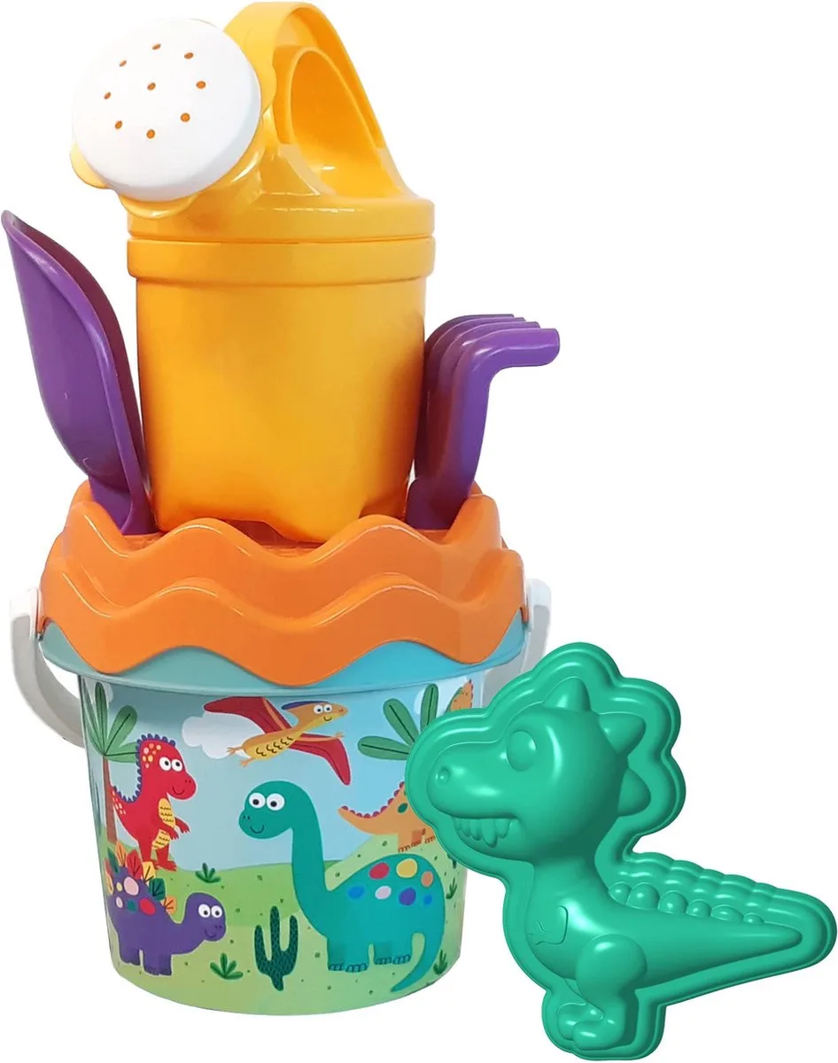 Sandeimer Outdoor Spielzeug Sand & Strand Baby-Eimergarnitur Dino 107114603 von Simba in Mehrfarbig – Produktfoto