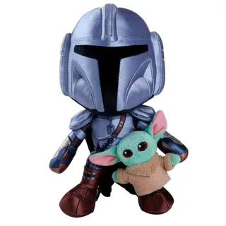Star Wars Mandalorian With Mini Grogu 25 Cm Knuffelbeer von Simba – Produktfoto 1 von 3