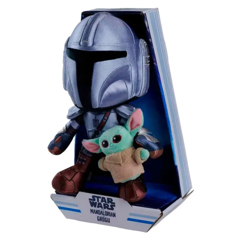 Star Wars Mandalorian With Mini Grogu 25 Cm Knuffelbeer von Simba – Produktfoto 2 von 3