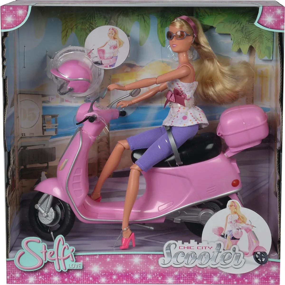 Steffi Love - Chic City met Roze Scooter van Simba in Meerkleurig – productfoto