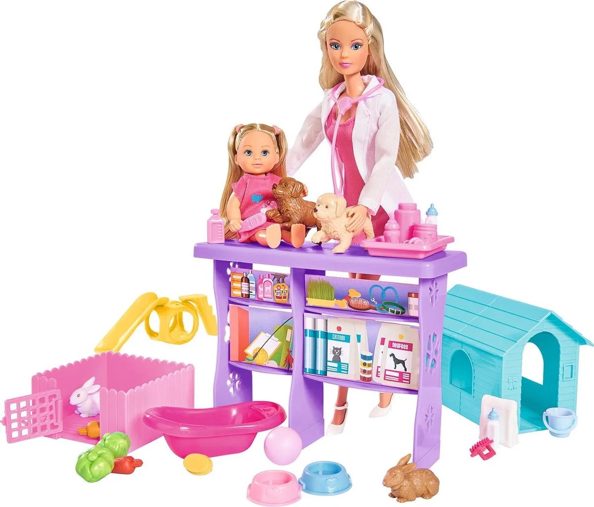 Steffi Love - Dierenwereld - 29 cm - pop - vanaf 3 jaar van Simba in Roze – productfoto