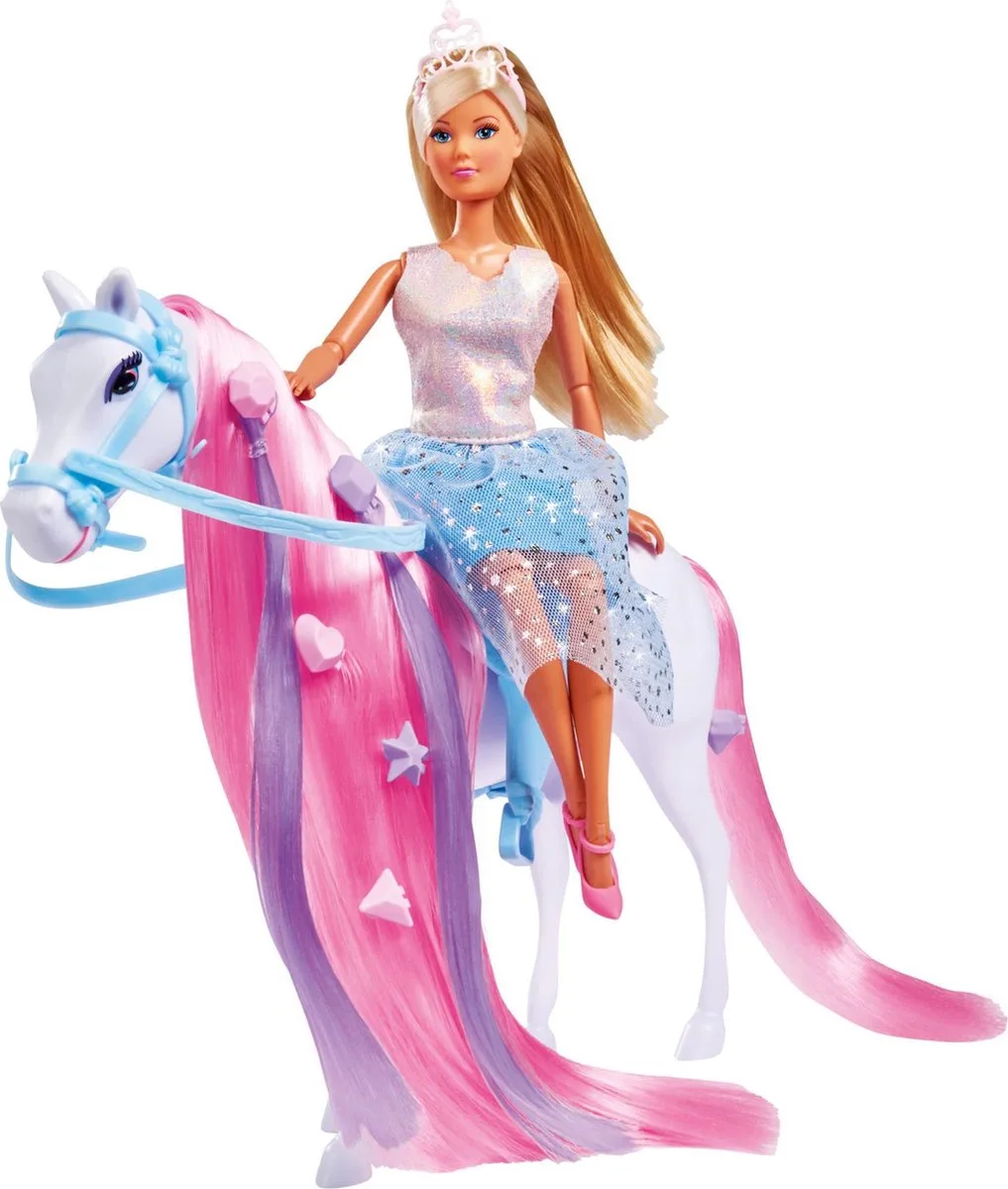 Steffi Love - Paardrijden Prinses - 29 cm - pop - vanaf 3 jaar van Simba in Roze – productfoto