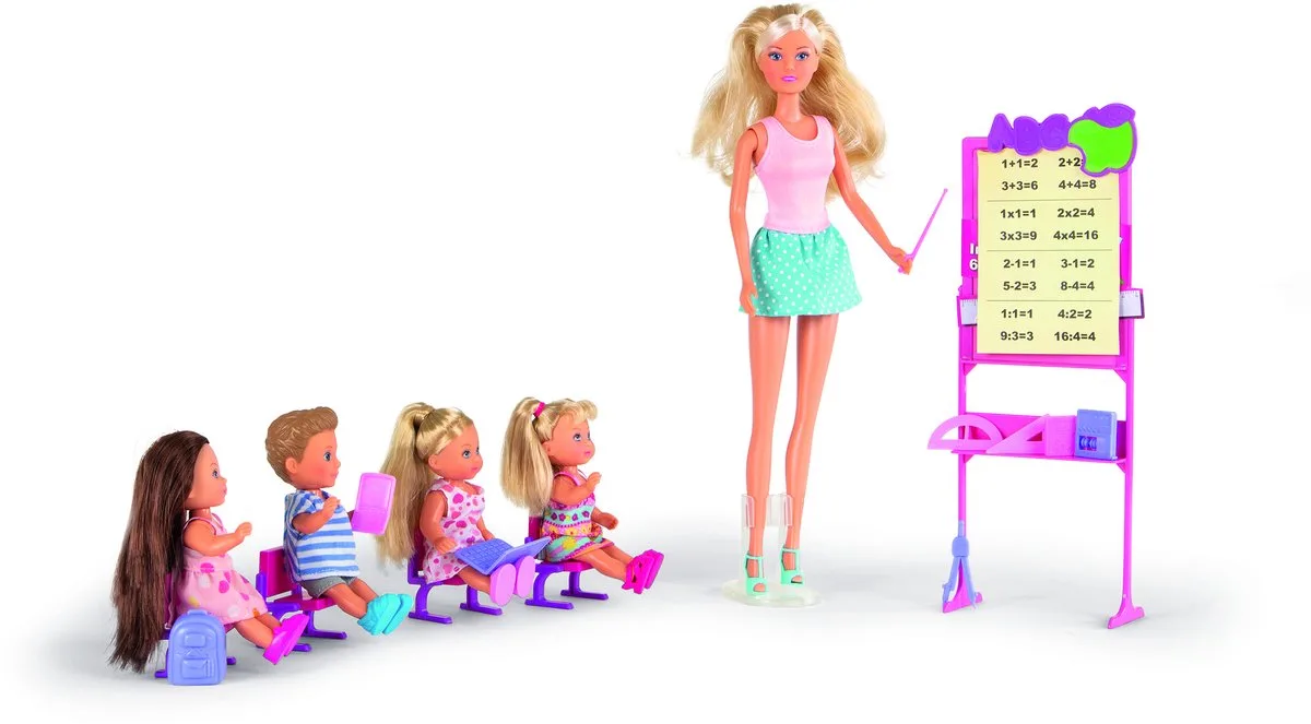 Steffi Love - schoolmeester + 4 studenten från Simba i Flerfärgad – produktbild