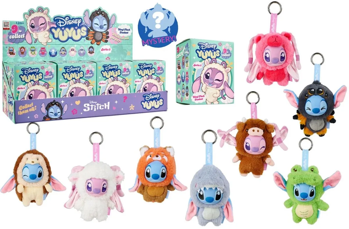 Stitch & Angel YUYU's Keychain Mystery Box Wave 2 by Simba in Multicolour – product photo