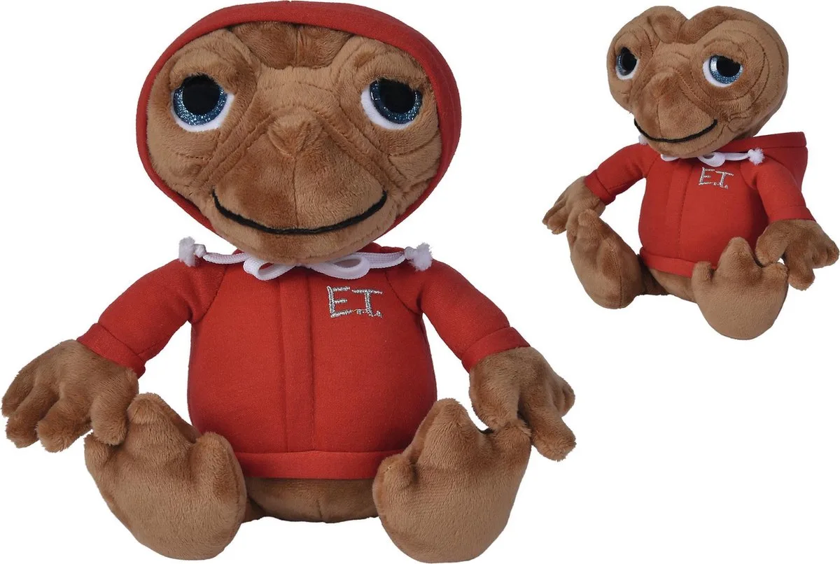 Universal - E T met sweater 25cm - Pluche - Alle leeftijden - Knuffel de Simba en Marron – photo du produit