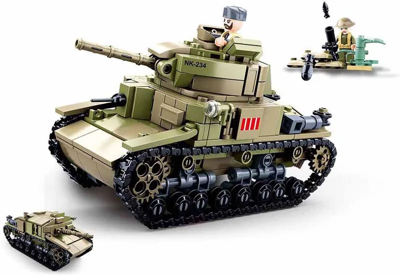 Army - Middel grote Italiaanse Tank 2in1 von Sluban in Overig – Produktfoto