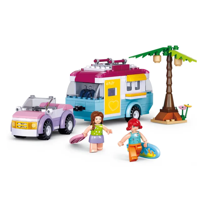 Beach Holiday (Girl's Dream) bouwstenen set (M38-B0606) von Sluban – Produktfoto 2 von 4