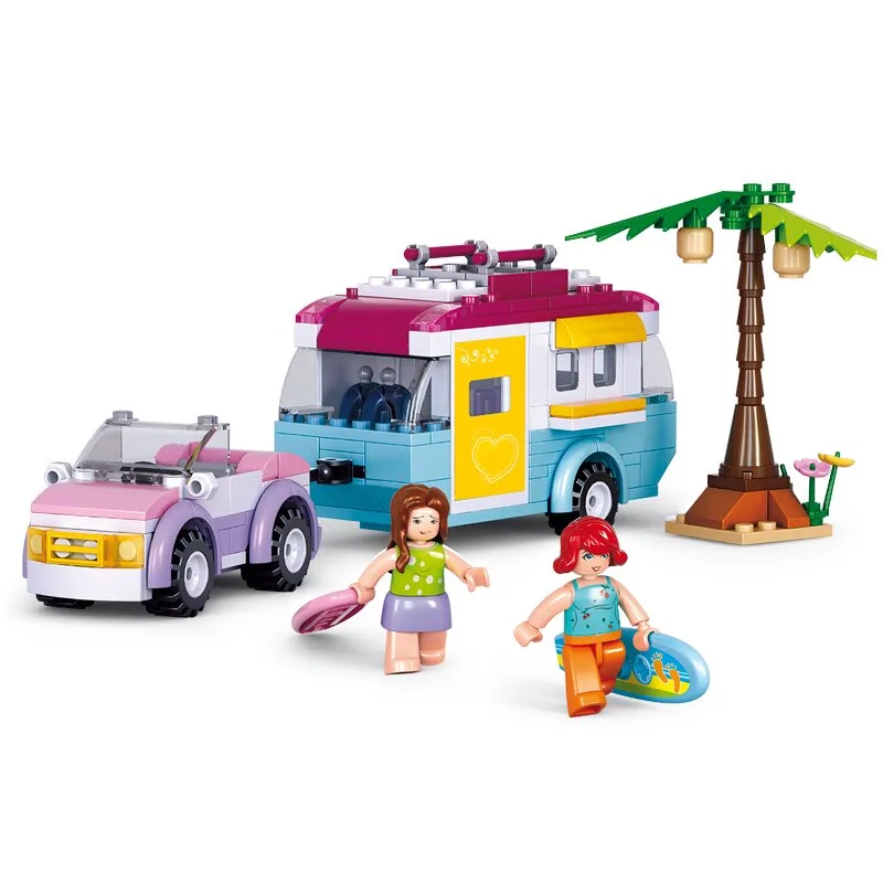 Beach Holiday (Girl's Dream) bouwstenen set (M38-B0606) von Sluban – Produktfoto 1 von 4