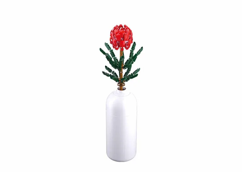 bloemen incl. vaas | Flowers bloemenpracht collection | Classic Creator STEM speelgoed bloemen bouwpakket | modelbouw voor volwassenen en kinderen by Sluban in Spinnenbloem – product photo