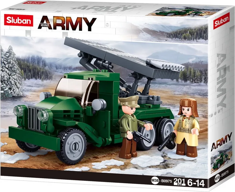 bouwspeelgoed kinderen vanaf 6 jaar – Constructiespeelgoed modelbouw – bouwdoos met 278 bouwstenen – M38-B0975 de Sluban en Duitse Tank Destroyer – photo du produit