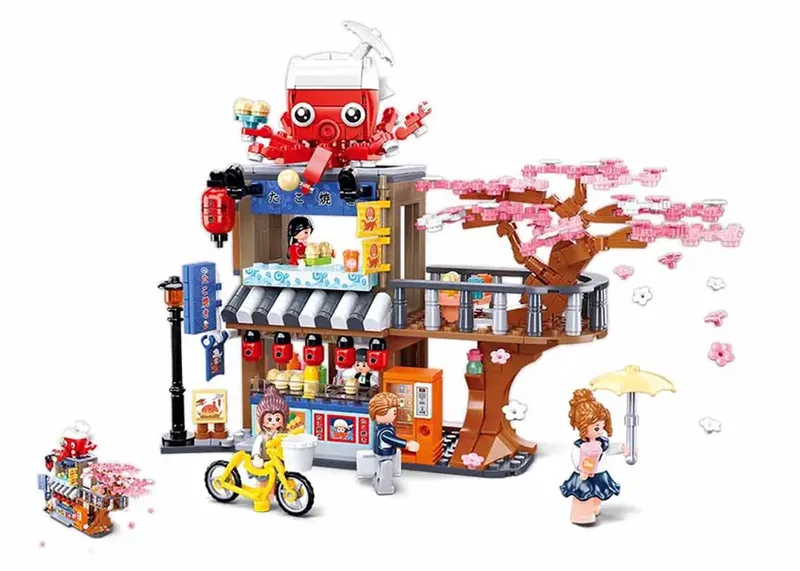 bouwspeelgoed kinderen vanaf 6 jaar - Constructiespeelgoed modelbouw - bouwdoos met 548 bouwstenen - M38-B1019 de Sluban en Girl's Dream Tako Yaki Main Store – photo du produit