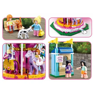 Carrousel (Girl's Dream) bouwstenen set fra Sluban – produktbillede 3 af 4