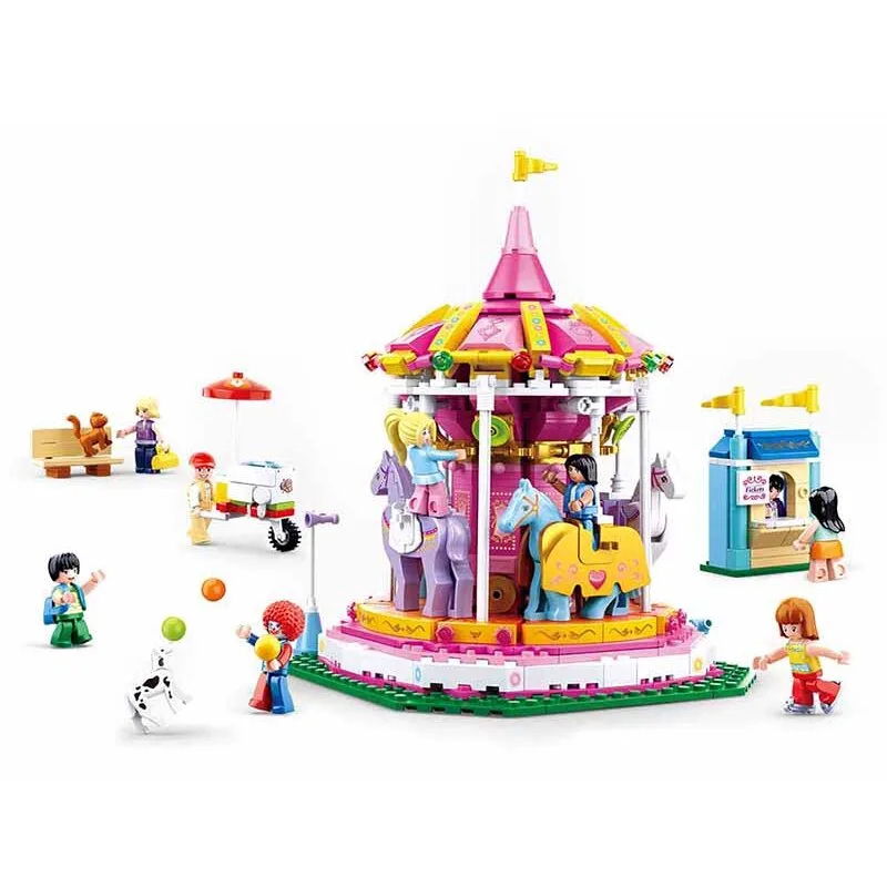 Carrousel (Girl's Dream) bouwstenen set fra Sluban – produktbillede 1 af 4
