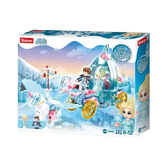 Fairy Tales Of Winter Carriage Bouwspel 191 Stukken Veelkleurig Kinderen fra Sluban – produktbillede 2 af 6