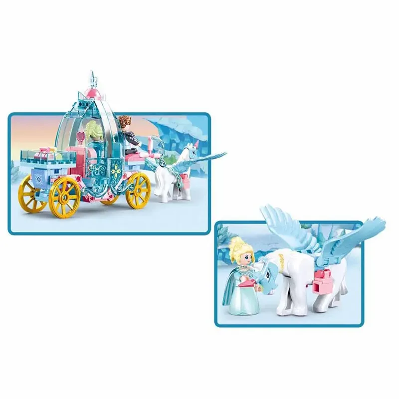 Fairy Tales Of Winter Carriage Bouwspel 191 Stukken Veelkleurig Kinderen fra Sluban – produktbillede 6 af 6