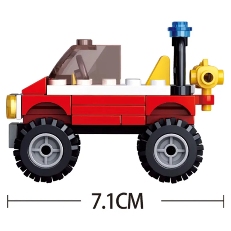 Fire Engine bouwstenen set fra Sluban – produktbillede 4 af 4
