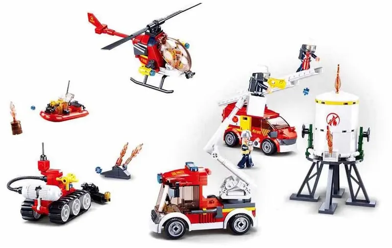 Fire / Fire brigade set by Sluban in Multi – product photo