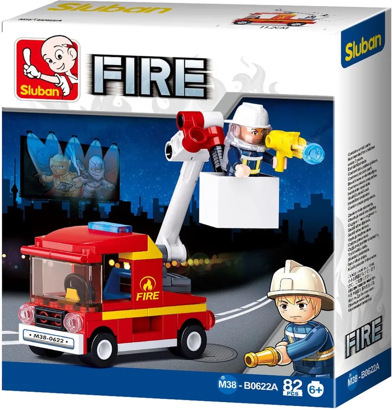 Fire: Kleine Hoogwerker (m38-b0622a) de Sluban en Rood – photo du produit