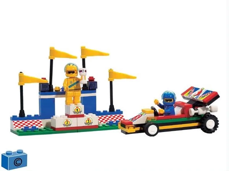 Formula racewagen met mini podium B3900 by Sluban in Multi – product photo