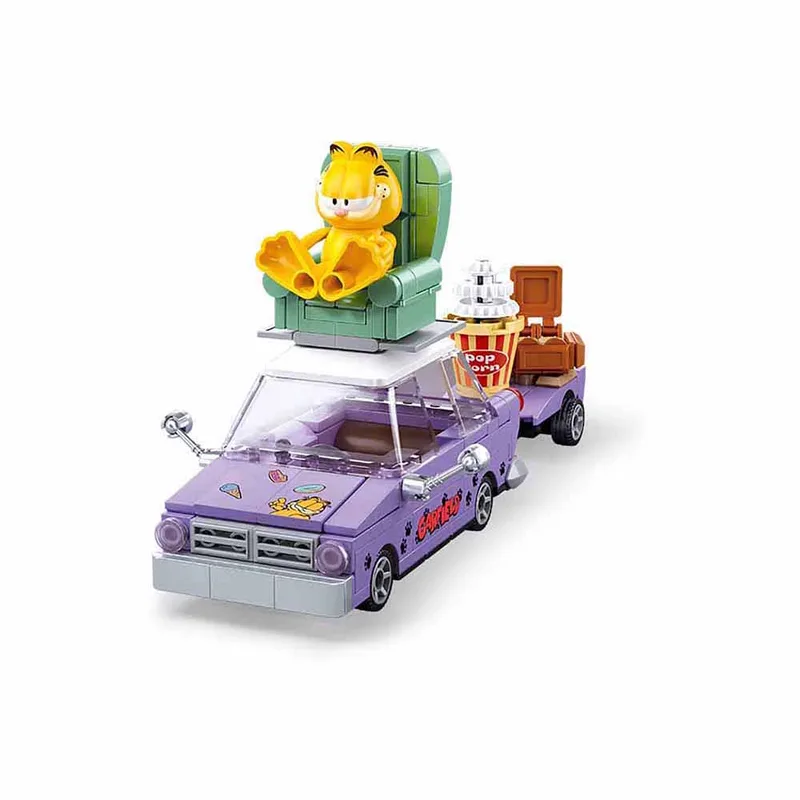 Garfield bouwstenen set - Auto (M38-B1222) von Sluban – Produktfoto